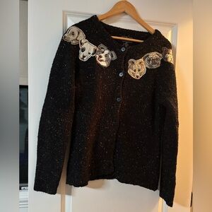 Bit & Brindle for her Vintage Dog Sweater (L)